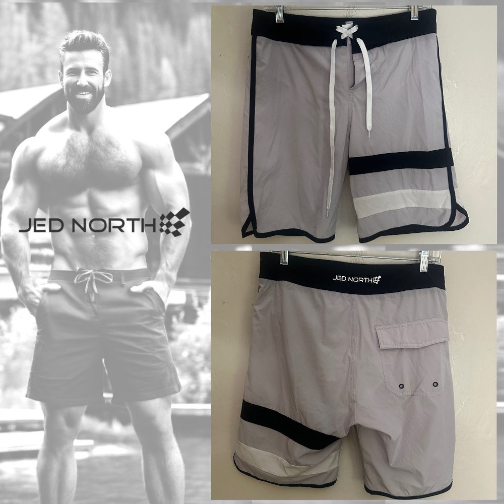 Jed North Swim Trunks 30" waist 8.5" inseam Gently worn 95% nylon/5% spandex